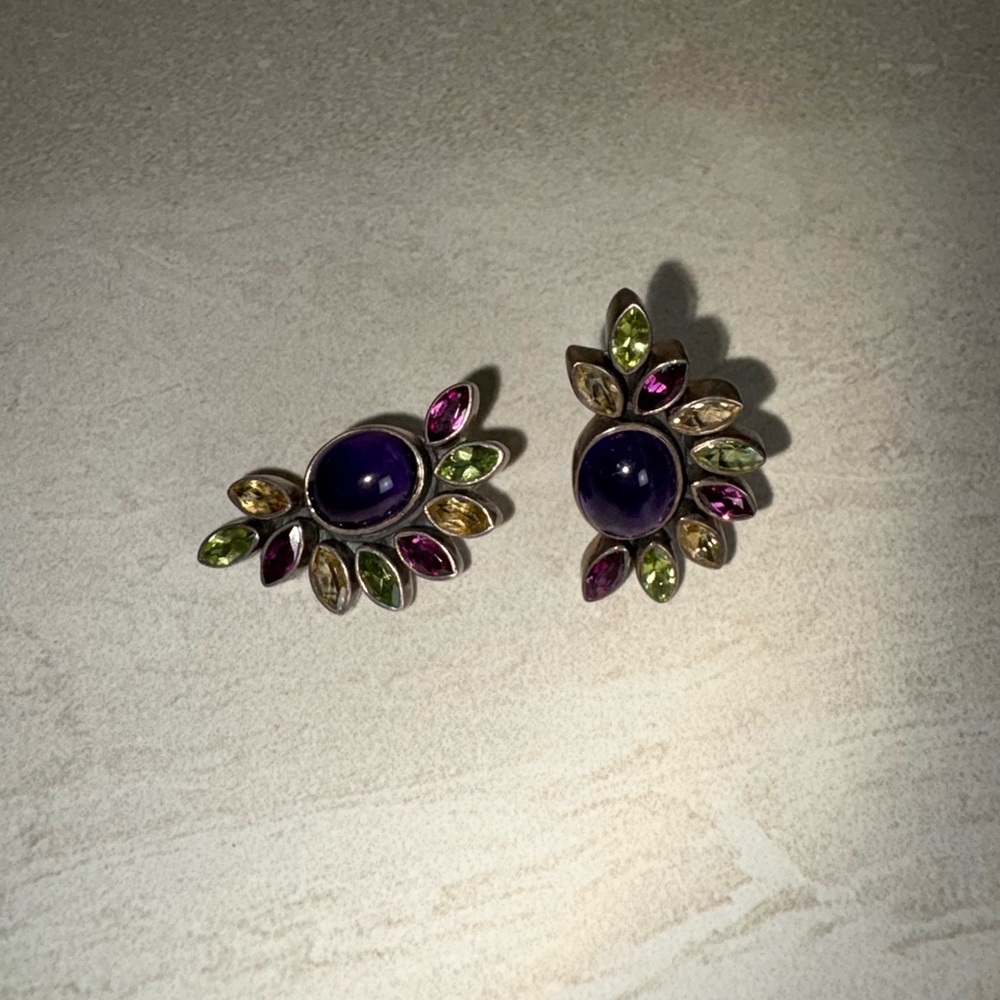 Nicky Butler Vintage 925 Gemstone Earrings